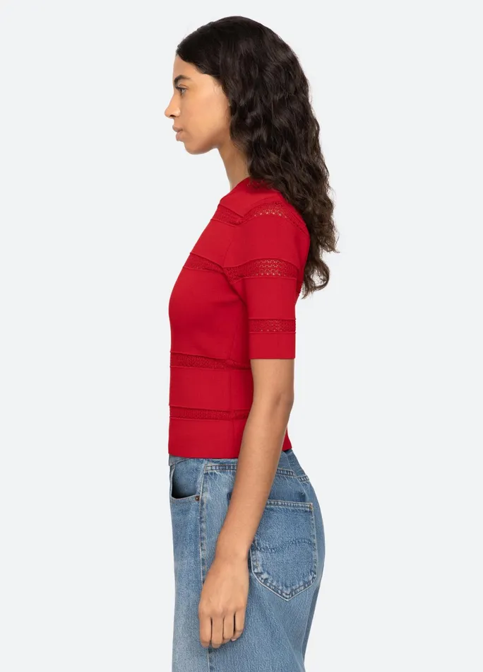 Women Tops Sea New York Devon SS Top Black