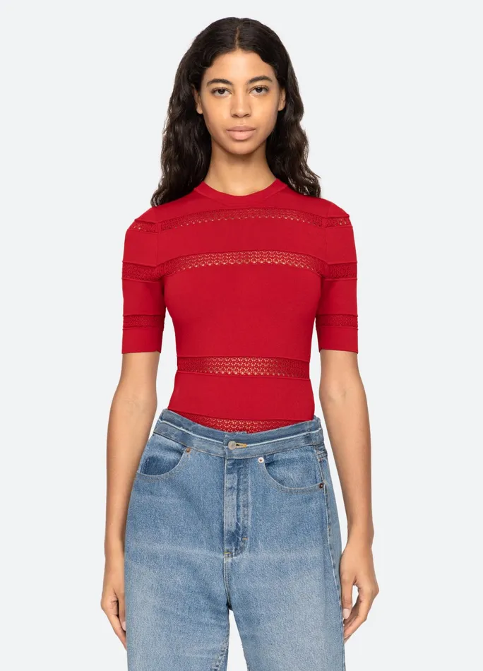 Women Tops Sea New York Devon SS Top Black
