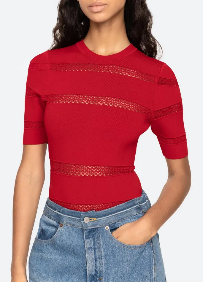 Women Tops Sea New York Devon SS Top Black