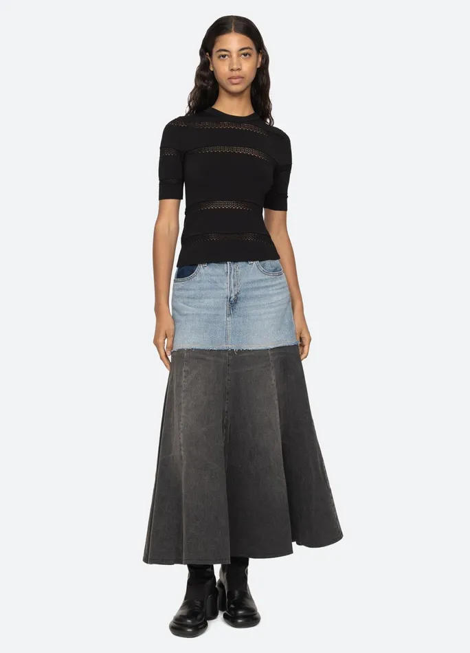 Women Tops Sea New York Devon SS Top Black