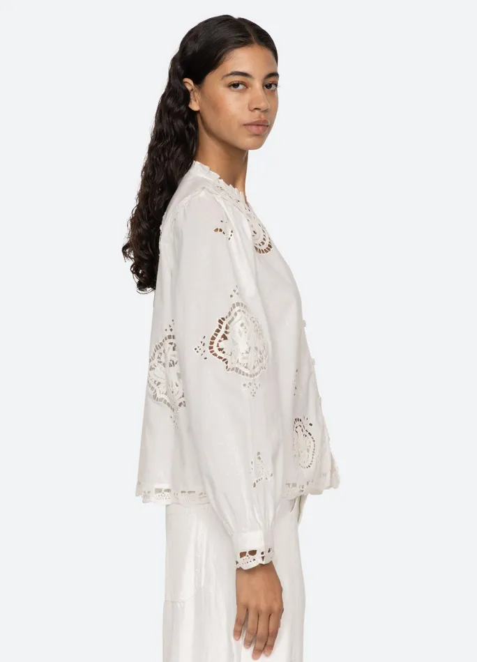 Women Tops Sea New York Edith Top White