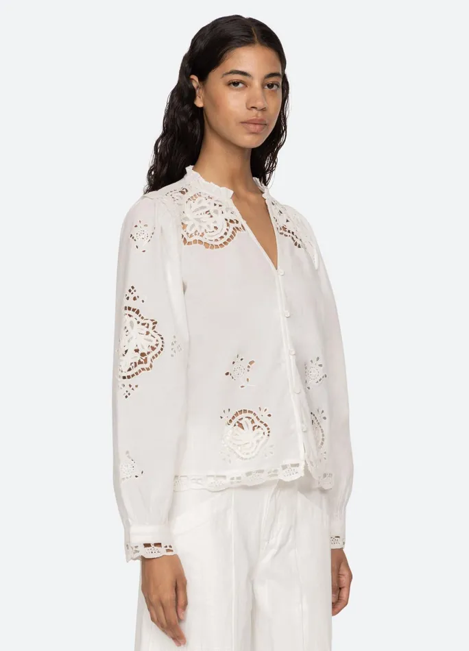 Women Tops Sea New York Edith Top White
