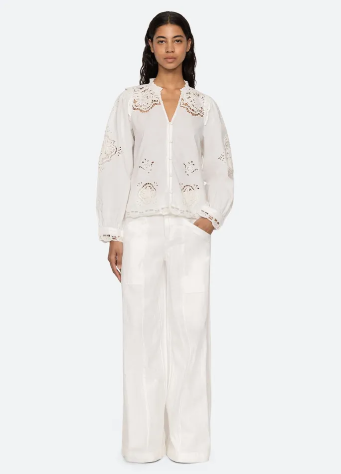 Women Tops Sea New York Edith Top White
