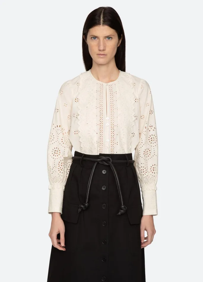 Women Tops Sea New York Lainey LS Top Cream