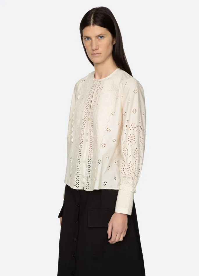 Women Tops Sea New York Lainey LS Top Cream