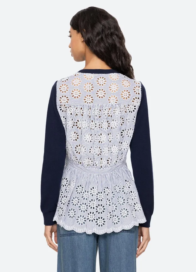 Women Tops Sea New York Lennon Cardigan Navy