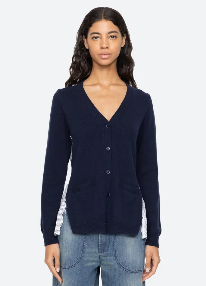 Women Tops Sea New York Lennon Cardigan Navy