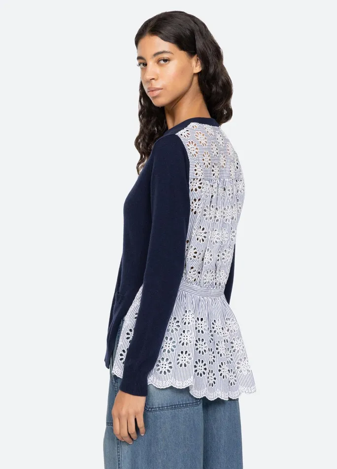 Women Tops Sea New York Lennon Cardigan Navy