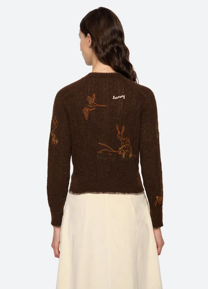 Women Tops Sea New York Martha Cardigan Brown