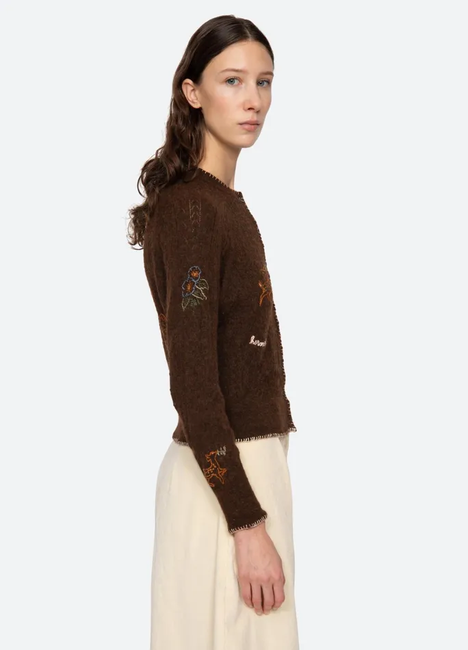 Women Tops Sea New York Martha Cardigan Brown