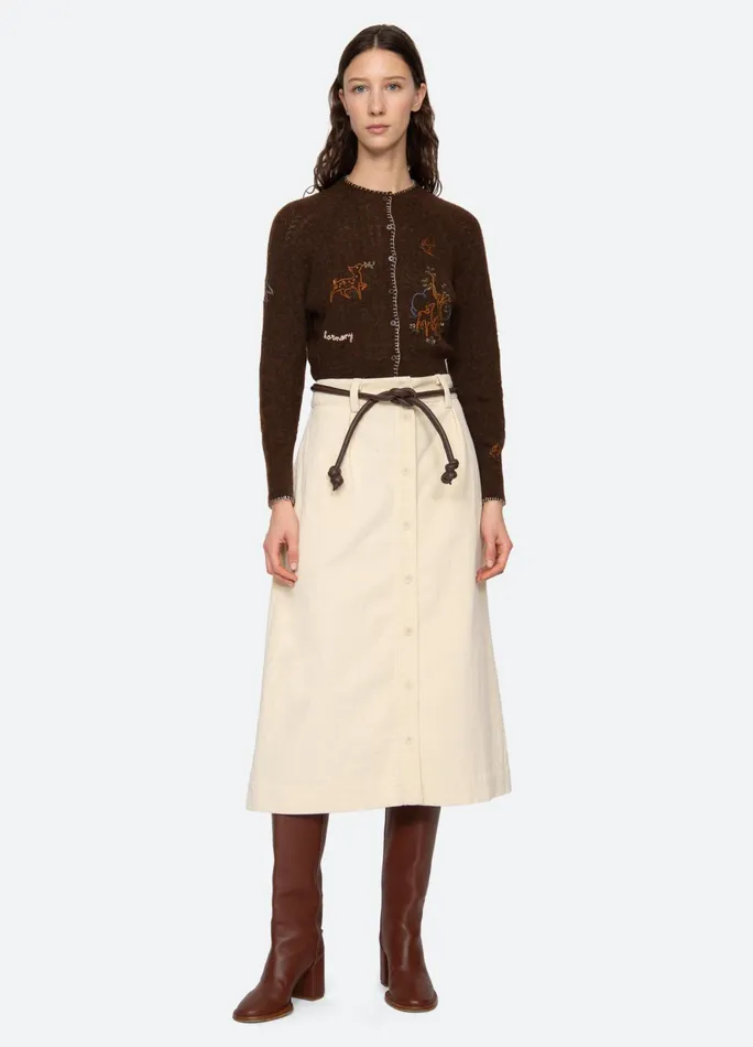 Women Tops Sea New York Martha Cardigan Brown