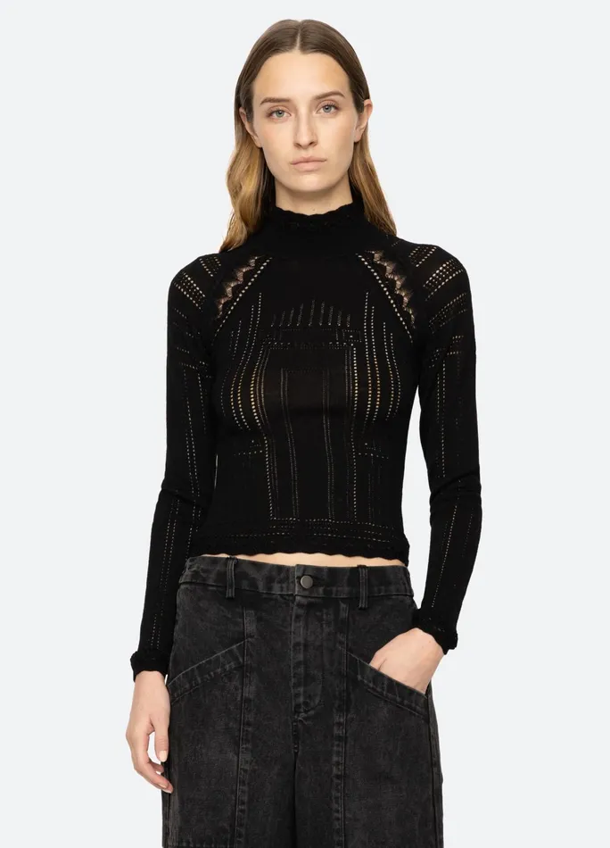 Women Tops Sea New York Paxton Turtleneck Burgundy