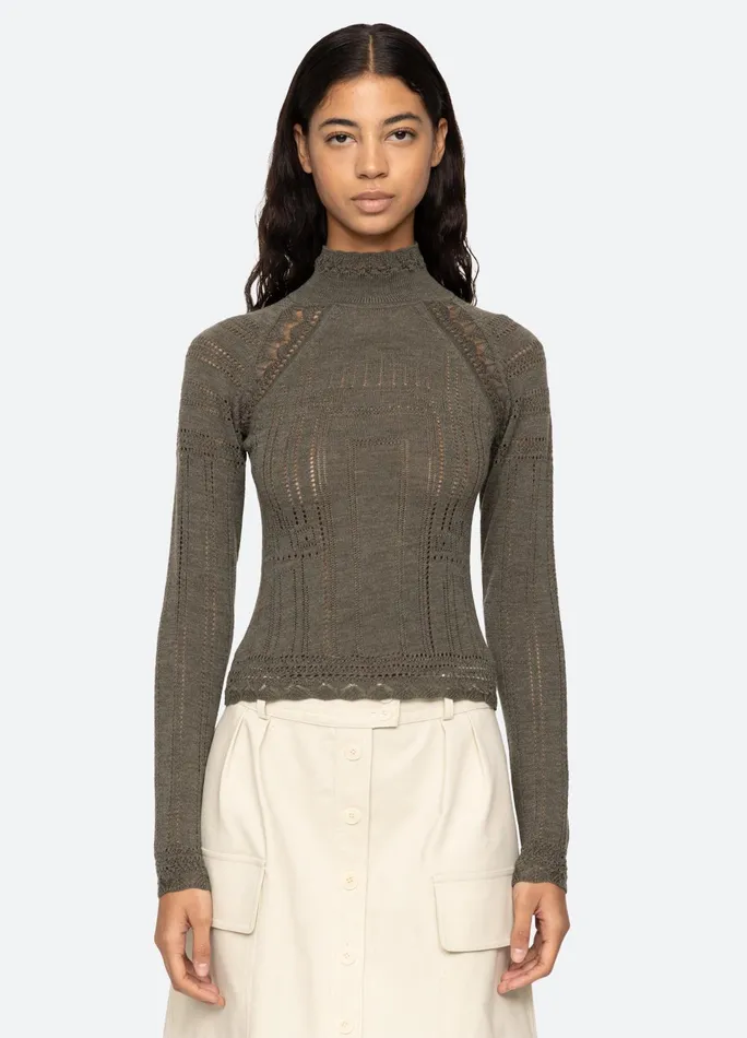 Women Tops Sea New York Paxton Turtleneck Burgundy