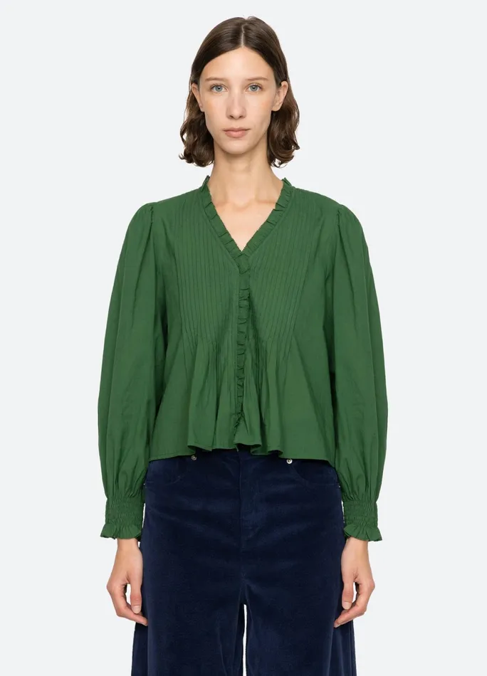Women Tops Sea New York Renata LS Top Emerald