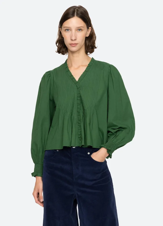 Women Tops Sea New York Renata LS Top Emerald
