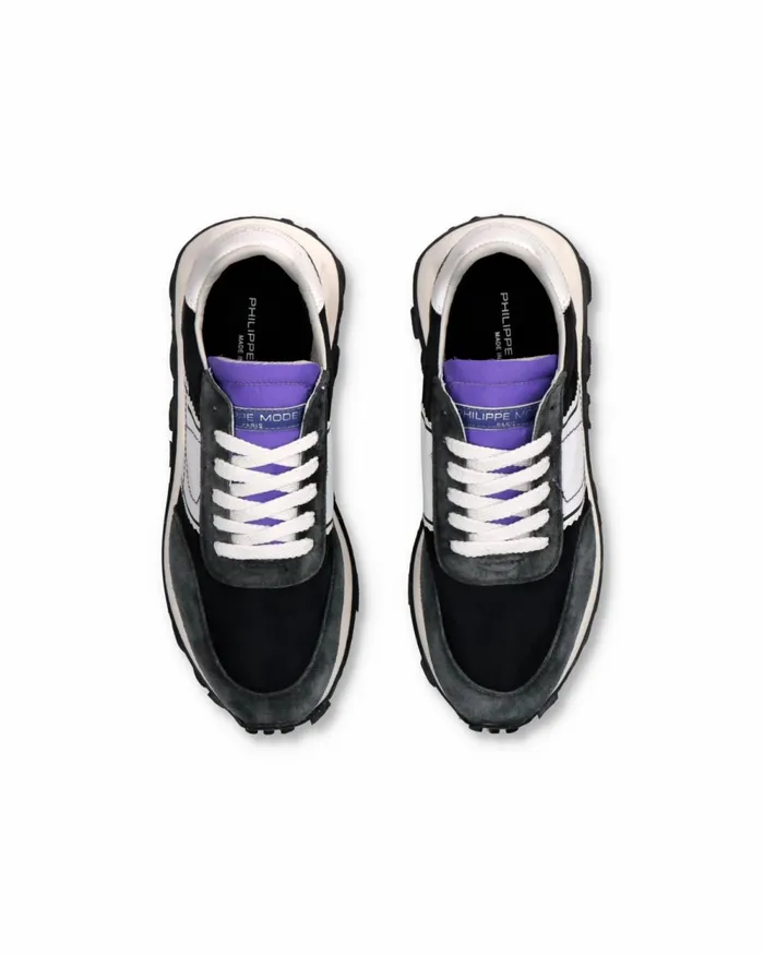 Women Tour Sneakers Black Shoes Philippe Model Paris Running