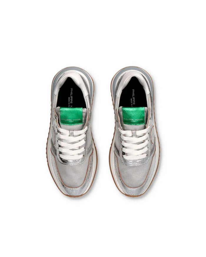Women Tropez 21 Sneakers Silver Shoes Philippe Model Paris Casual