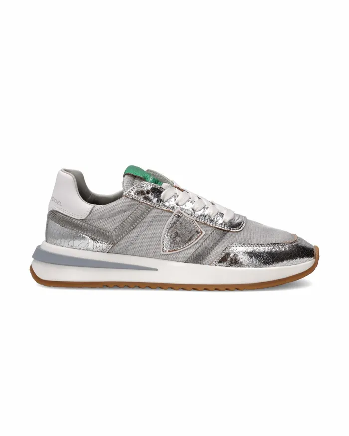 Women Tropez 21 Sneakers Silver Shoes Philippe Model Paris Casual