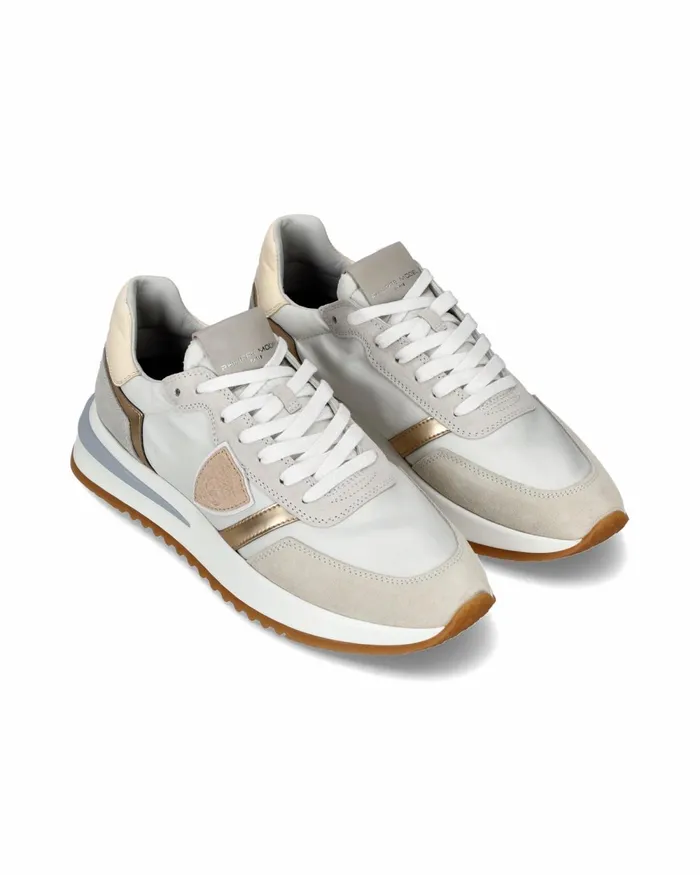 Women Tropez 21 Sneakers WhiteGold Shoes Paris Philippe Model Paris Casual