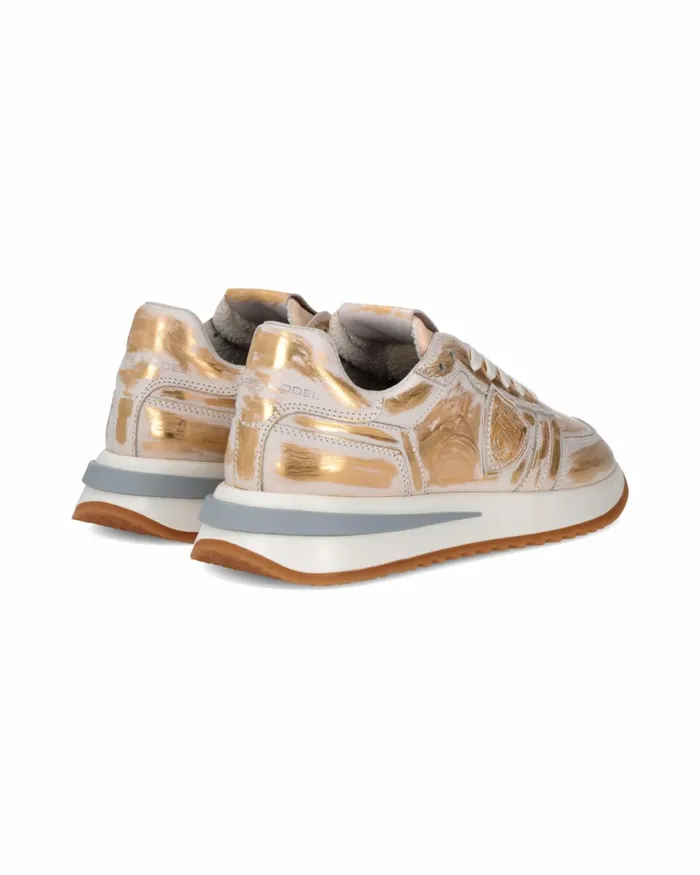 Women Tropez 21 Sneakers WhiteGold Shoes Philippe Model Paris Casual
