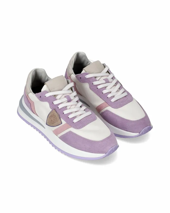 Women Tropez 21 Sneakers WhiteViolet Shoes Philippe Model Paris Casual