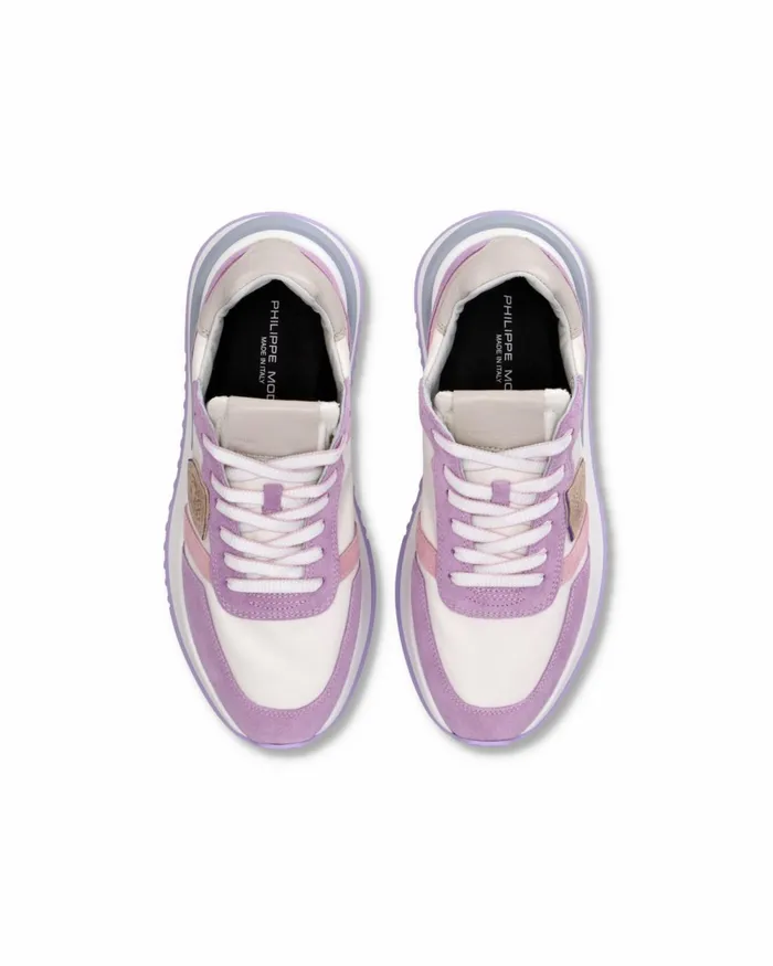 Women Tropez 21 Sneakers WhiteViolet Shoes Philippe Model Paris Casual