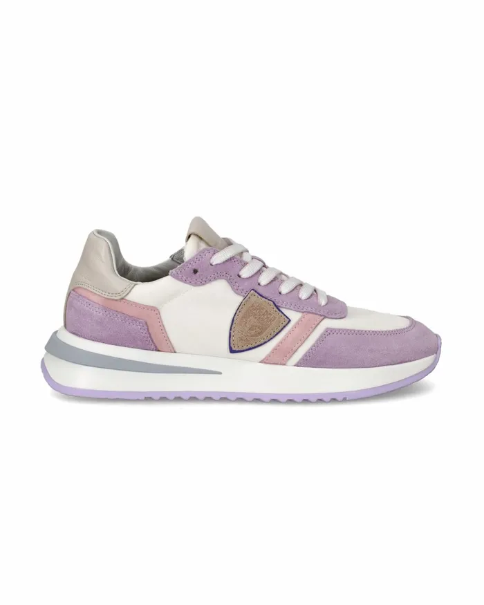 Women Tropez 21 Sneakers WhiteViolet Shoes Philippe Model Paris Casual