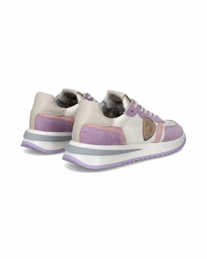 Women Tropez 21 Sneakers WhiteViolet Shoes Philippe Model Paris Casual