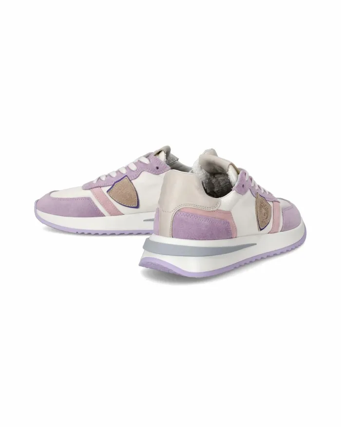 Women Tropez 21 Sneakers WhiteViolet Shoes Philippe Model Paris Casual