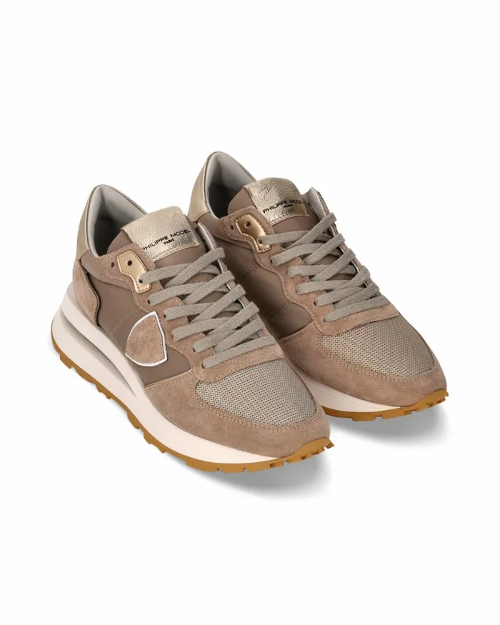 Women Tropez Haute Sneakers Beige Shoes Paris Philippe Model Paris Casual