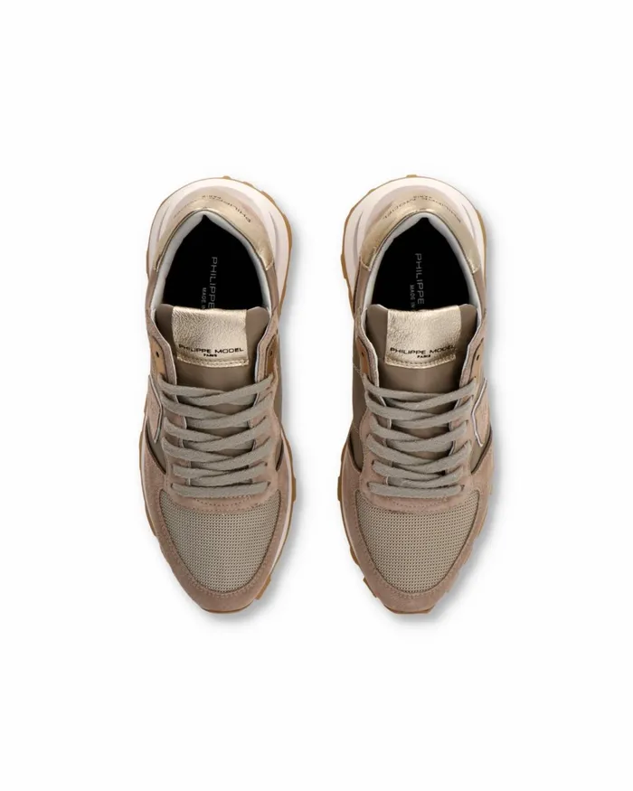 Women Tropez Haute Sneakers Beige Shoes Paris Philippe Model Paris Casual
