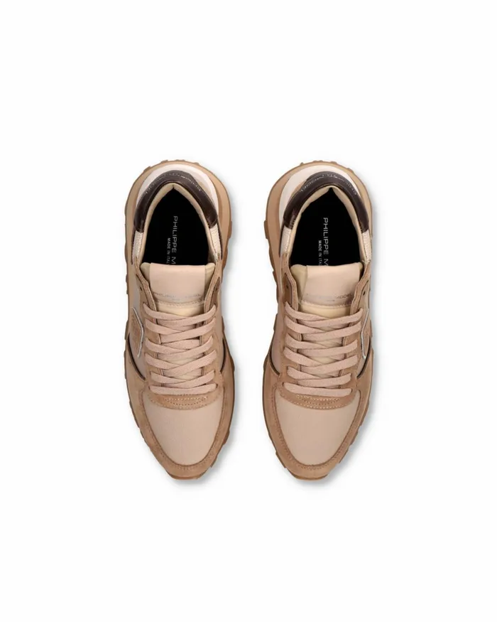 Women Tropez Haute Sneakers Beige Shoes Philippe Model Paris Casual