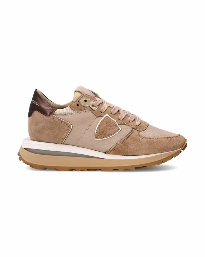 Women Tropez Haute Sneakers Beige Shoes Philippe Model Paris Casual
