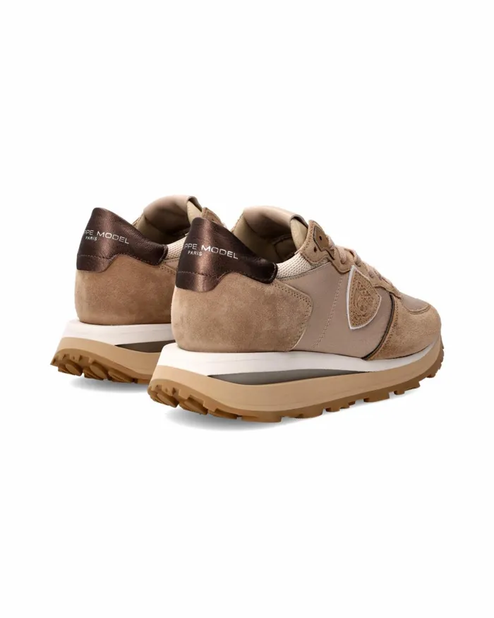 Women Tropez Haute Sneakers Beige Shoes Philippe Model Paris Casual