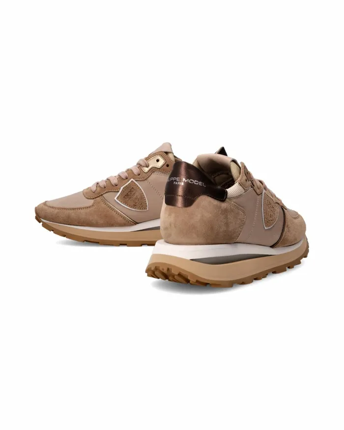 Women Tropez Haute Sneakers Beige Shoes Philippe Model Paris Casual