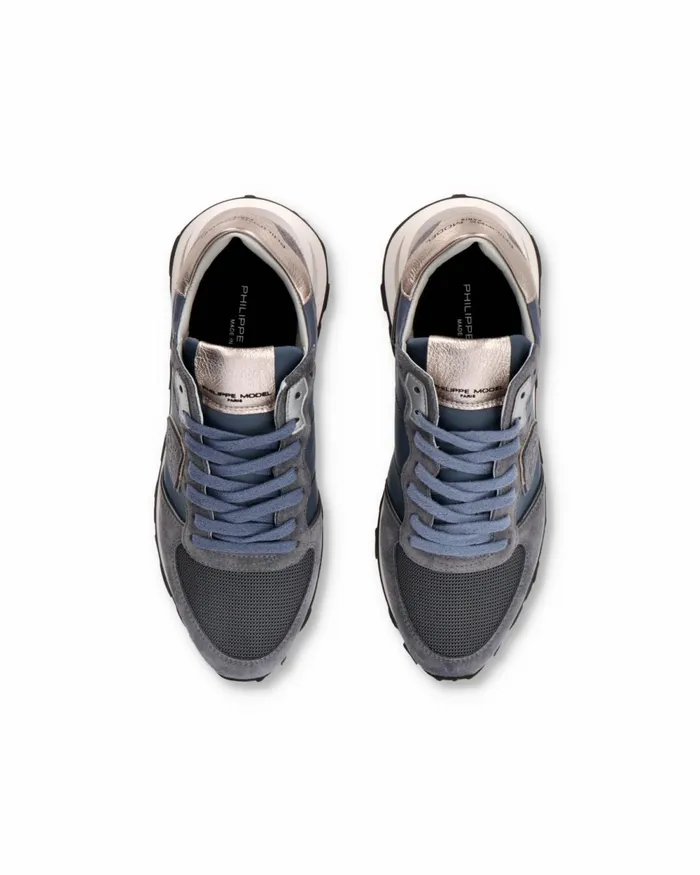 Women Tropez Haute Sneakers Denim Shoes Philippe Model Paris Casual