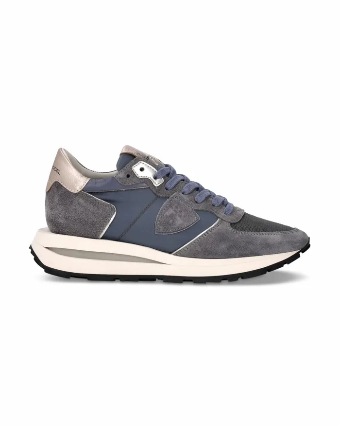 Women Tropez Haute Sneakers Denim Shoes Philippe Model Paris Casual