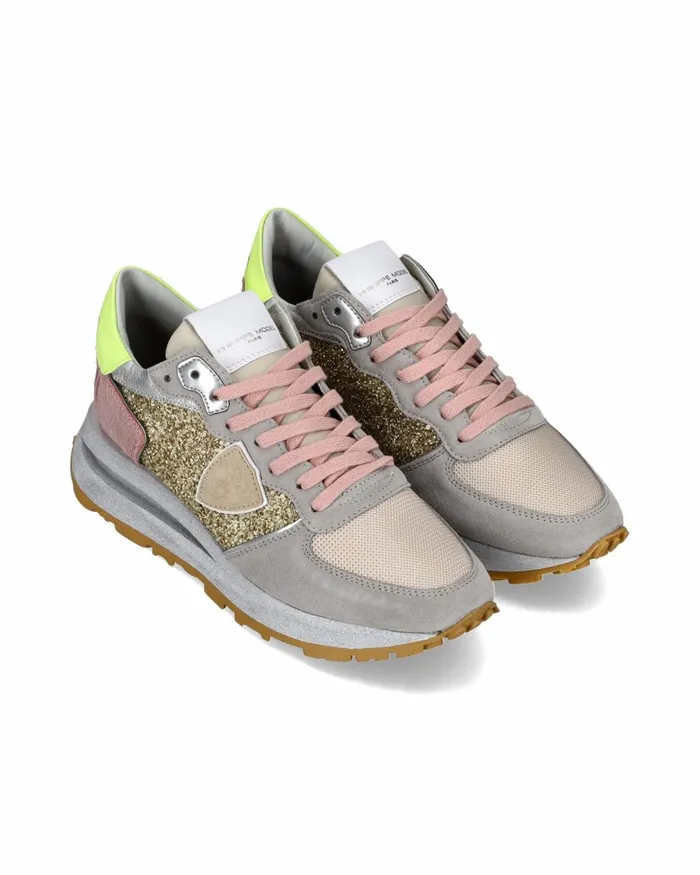 Women Tropez Haute Sneakers Gold Shoes Paris Philippe Model Paris Casual