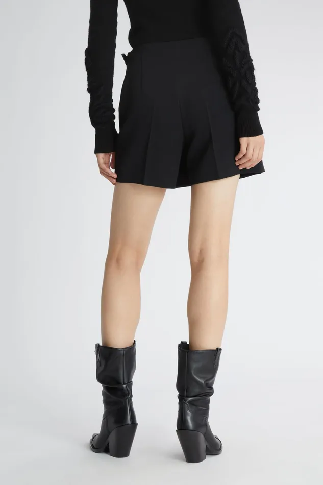 Women Trousers Ermanno Scervino Black Cady Mini Skirt With Pants 8211 Ermanno Scervino Black