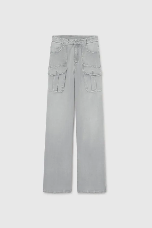 Women Trousers Ermanno Scervino Cargo Grey Pants With Pockets For Women 8211 Ermanno Scervino Grey Women Trousers Ermanno Scervino Cargo Grey Pants With Pockets For Women 8211 Ermanno Scervino Grey