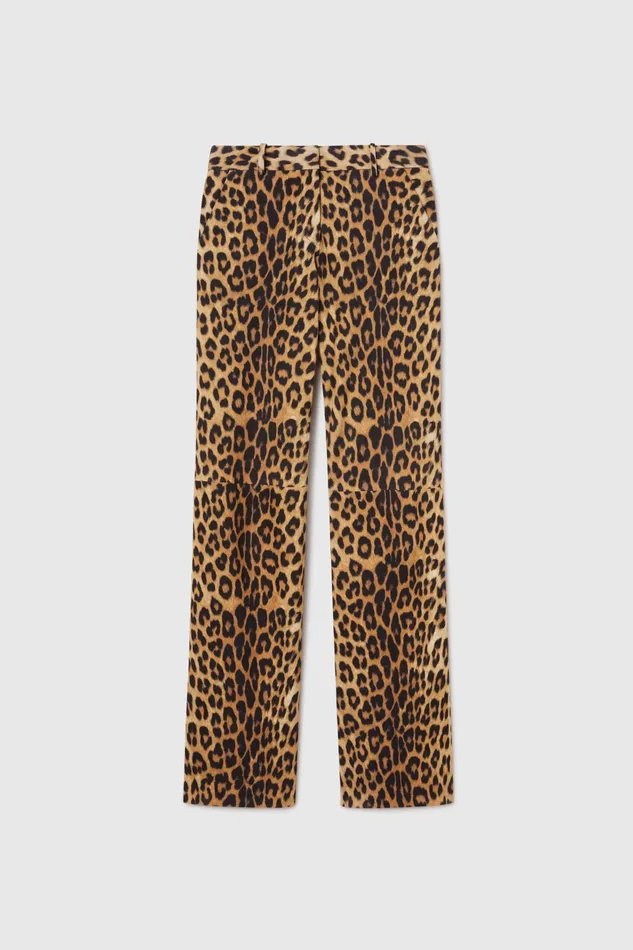 Women Trousers Ermanno Scervino Designer Spotted Print Leather Bootcut Trousers 8211 Ermanno Scervino Leopard Print Women Trousers Ermanno Scervino Designer Spotted Print Leather Bootcut Trousers 8211 Ermanno Scervino Leopard Print