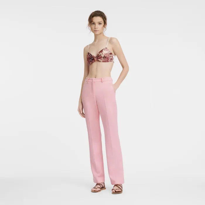 Women Trousers Pink Longchamp Trousers and Shorts