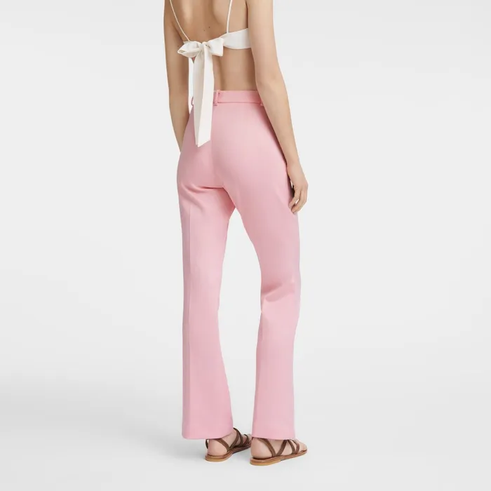 Women Trousers Pink Longchamp Trousers and Shorts