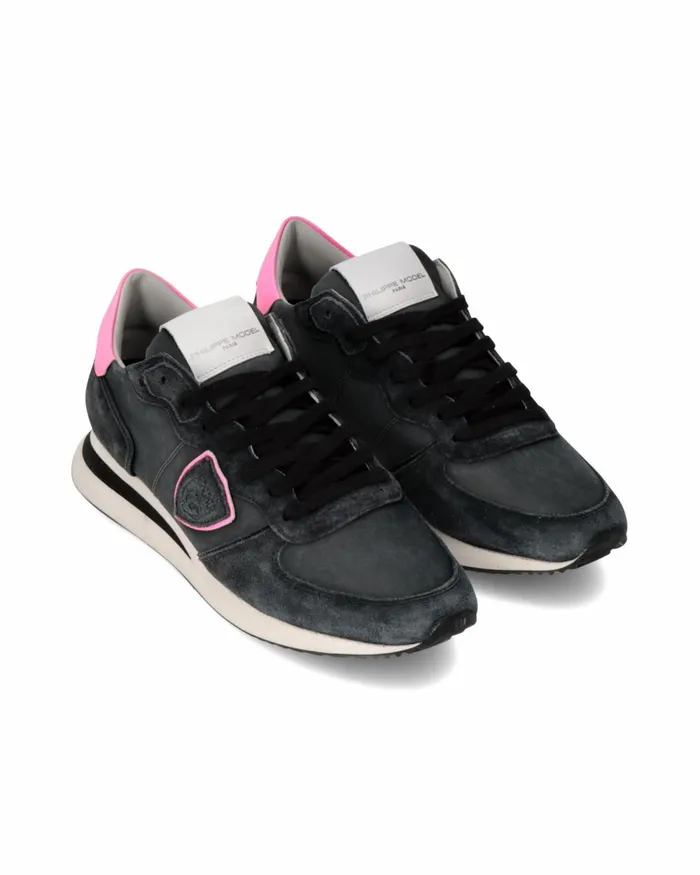 Women Trpx Sneakers Black Shoes Philippe Model Paris Casual