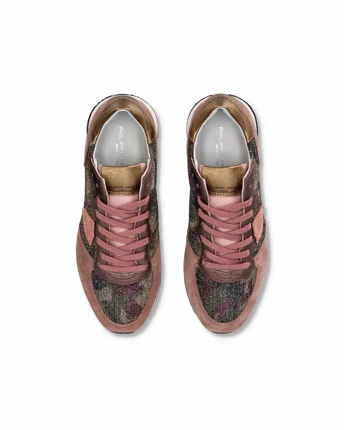 Women Trpx Sneakers Brown Low Shoes Philippe Model Paris Casual