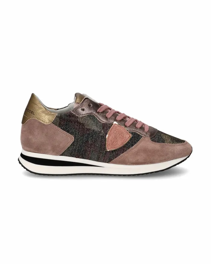 Women Trpx Sneakers Brown Low Shoes Philippe Model Paris Casual