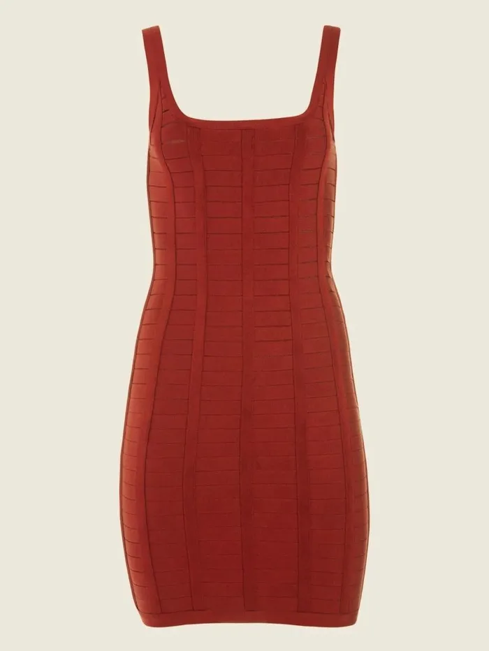 Women Vela Bandage Dress Dark Jam Red Marciano Dresses Women Vela Bandage Dress Dark Jam Red Marciano Dresses
