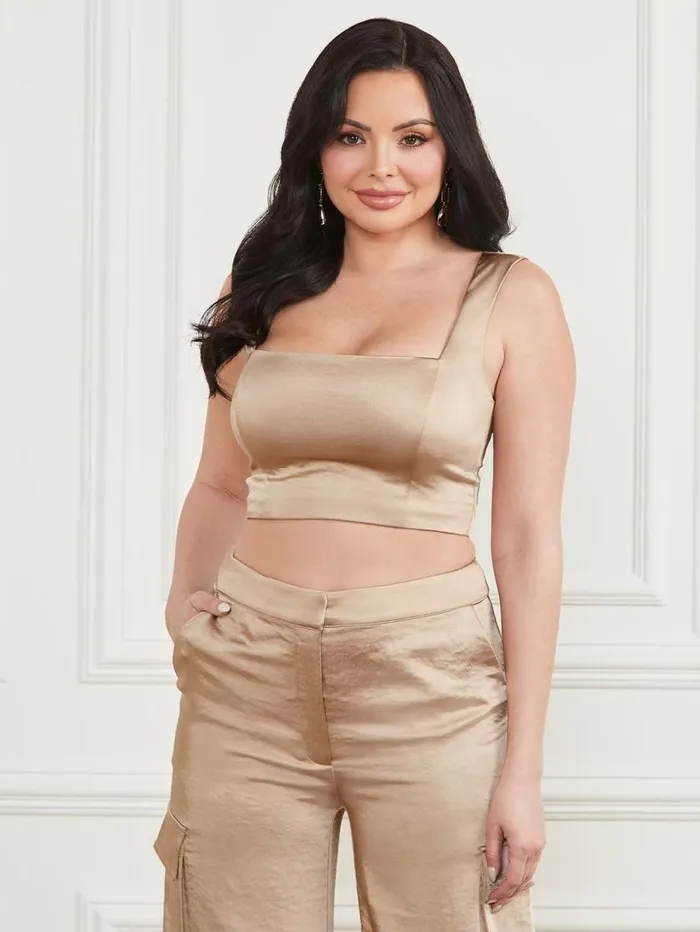 Women Vera Crop Top Mindful Multi Marciano Tops And Sweaters