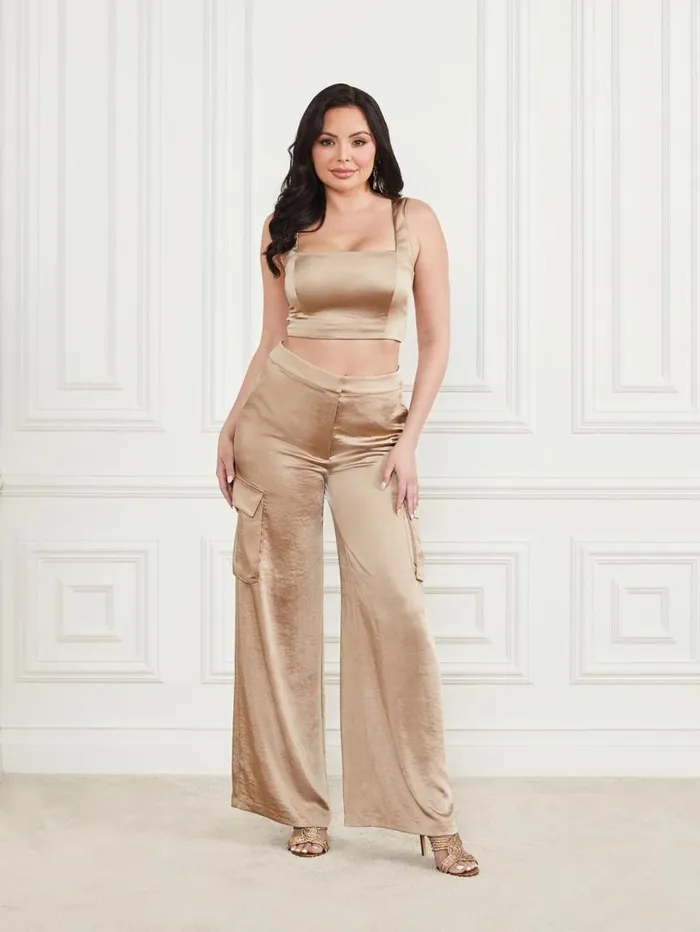 Women Vera Crop Top Mindful Multi Marciano Tops And Sweaters Women Vera Crop Top Mindful Multi Marciano Tops And Sweaters
