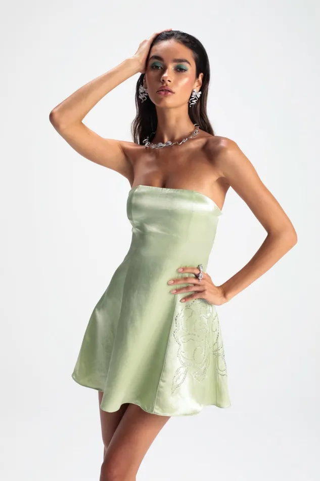 Women Victoria Rose Dress Nana Jacqueline Satin